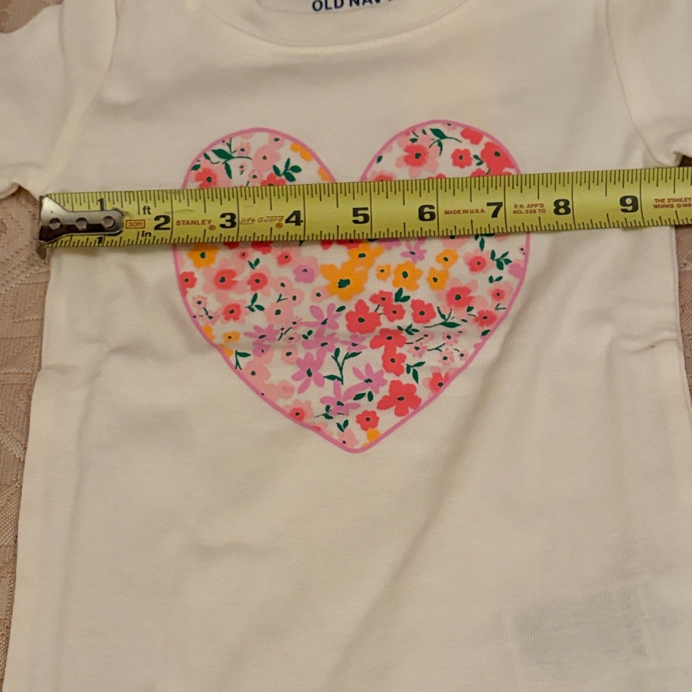 Old Navy Pink Heart Printed Snug-Fit Pajama Set /NWT/3T - Picture 10 of 13